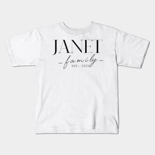 Janet Family EST. 2020, Surname, Janet Kids T-Shirt